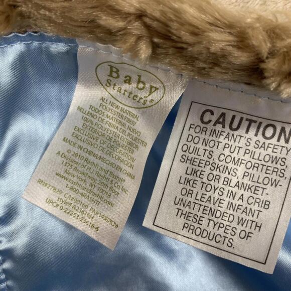 Baby Starters Plush Lovey Boy Blue Security Blanket Little Monkey 2010 16" - Picture 5 of 8